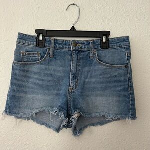 Universal Thread Blue Jean Shorts Distressed Cut-Off Style
